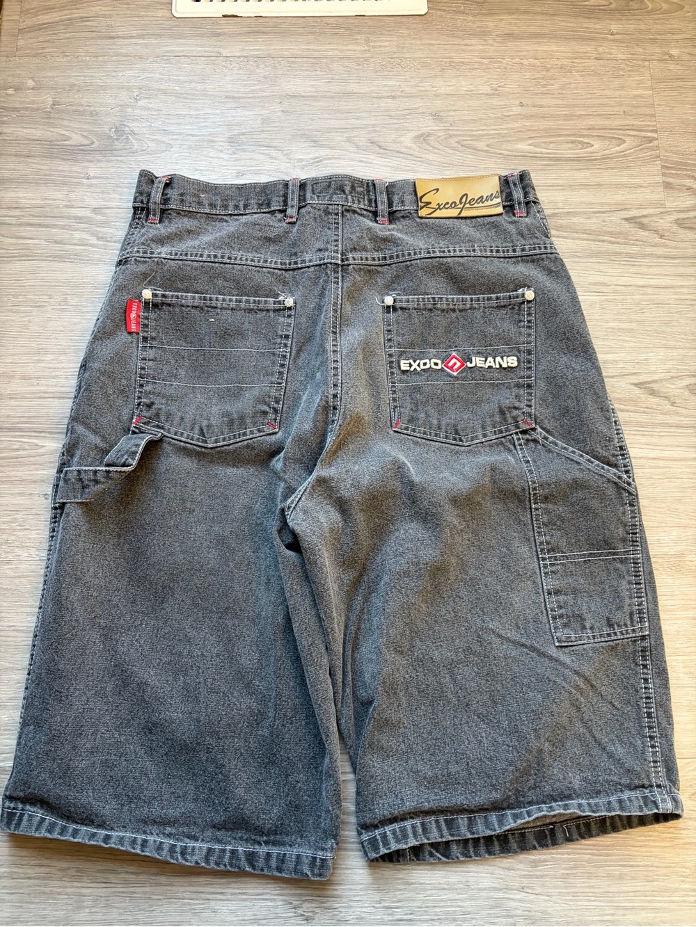 Exco Jeans black carpenter shorts